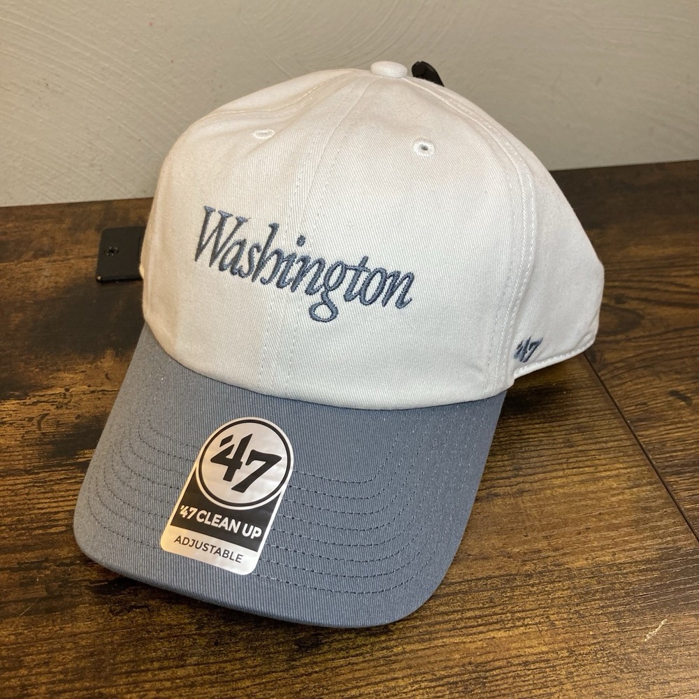 Washington Nationals OFSA Hat MLB Gray Sandstone Strapback '47 Foundation Script
